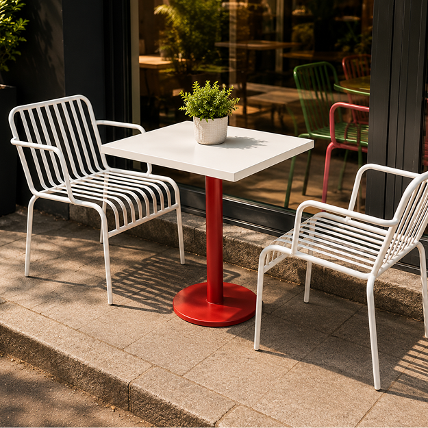Hobilya Adanora Premium Dış Mekan Masa Sandalye Takımı (2 Sandalye + 1 Bistro Masa)